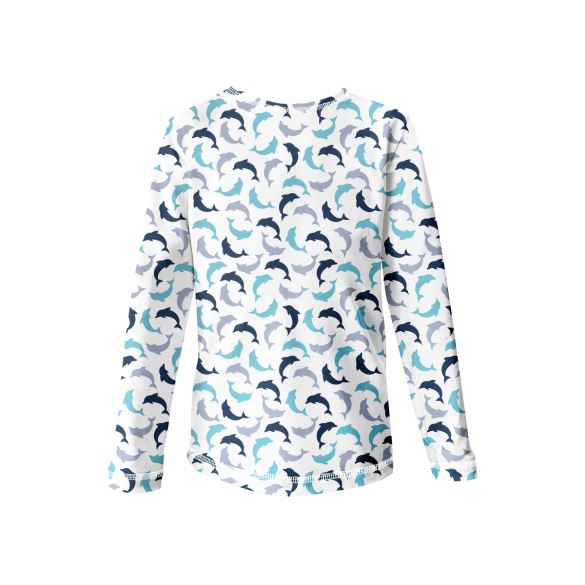 Langärmeliges Kinder T-Shirt, DOLPHINS